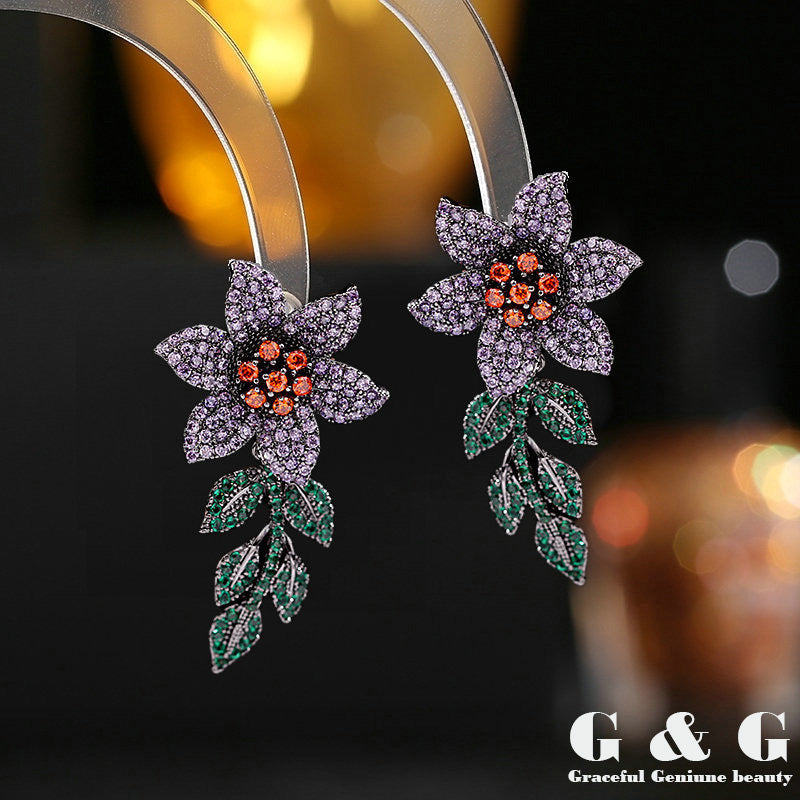 Floral earrings