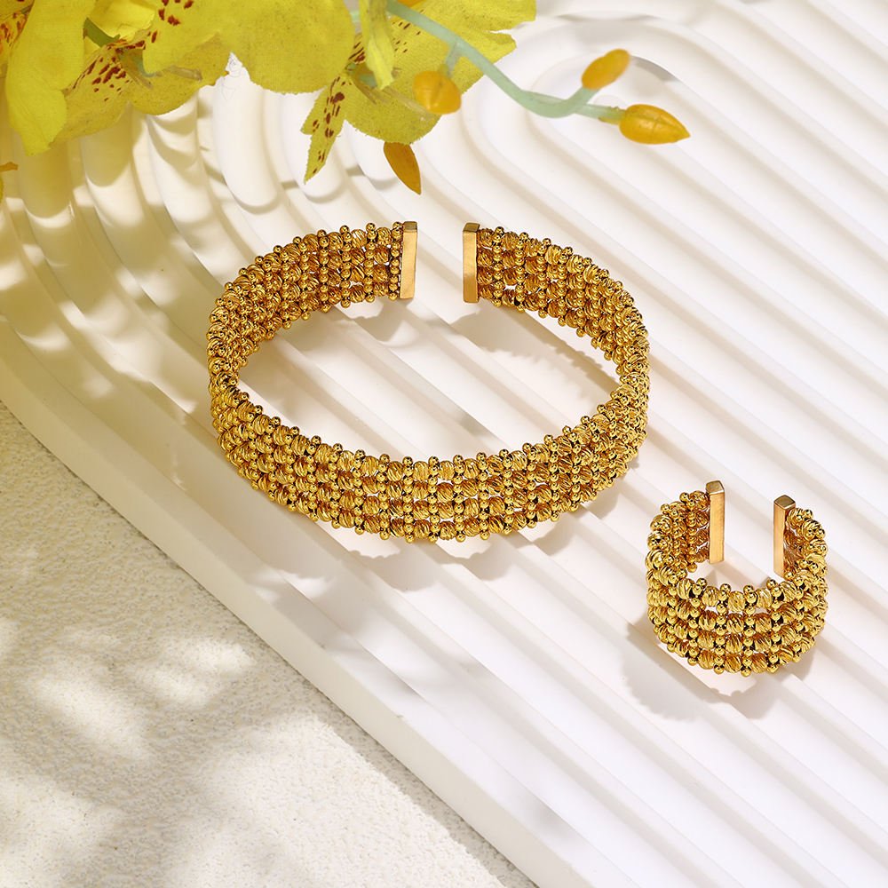 Golden bangle & Ring Set