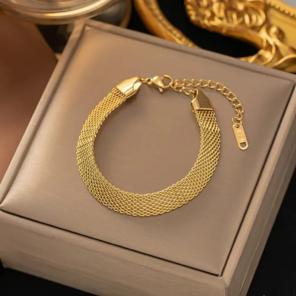 Golden Web Bracelet